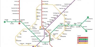 Singapore mrt station mapa