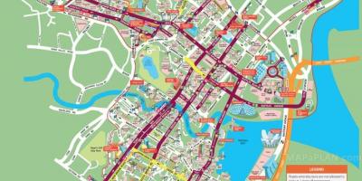 Mapa ng Singapore city