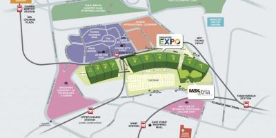 Mapa ng Singapore expo