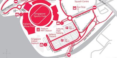 Mapa ng Singapore sports hub