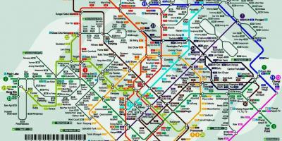 Singapore istasyon ng tren sa mapa