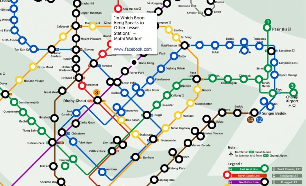 mrt mapa Singapore