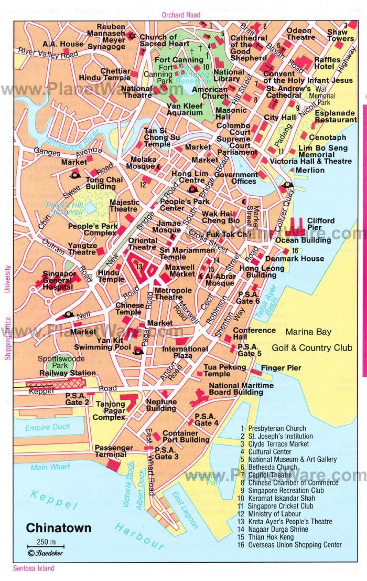 chinatown Singapore mapa