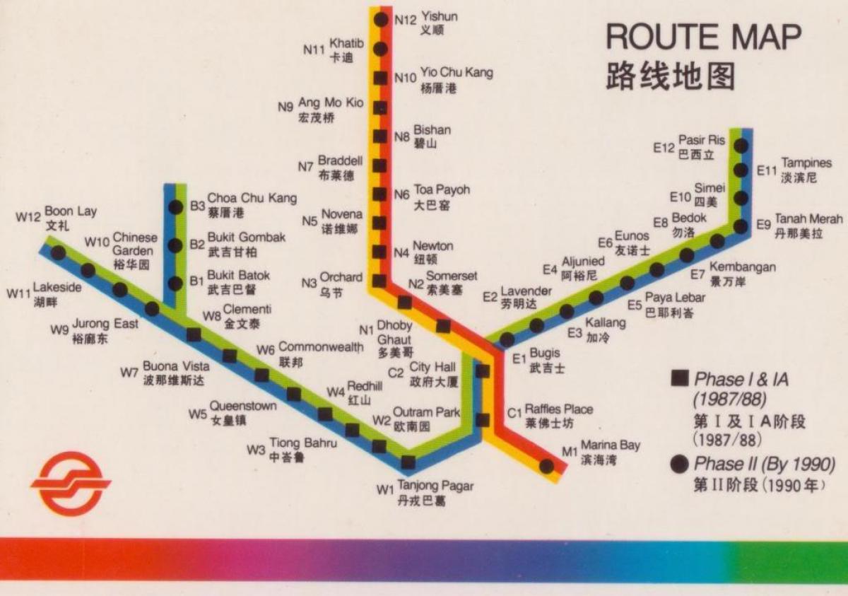 mapa ng Singapore expressway
