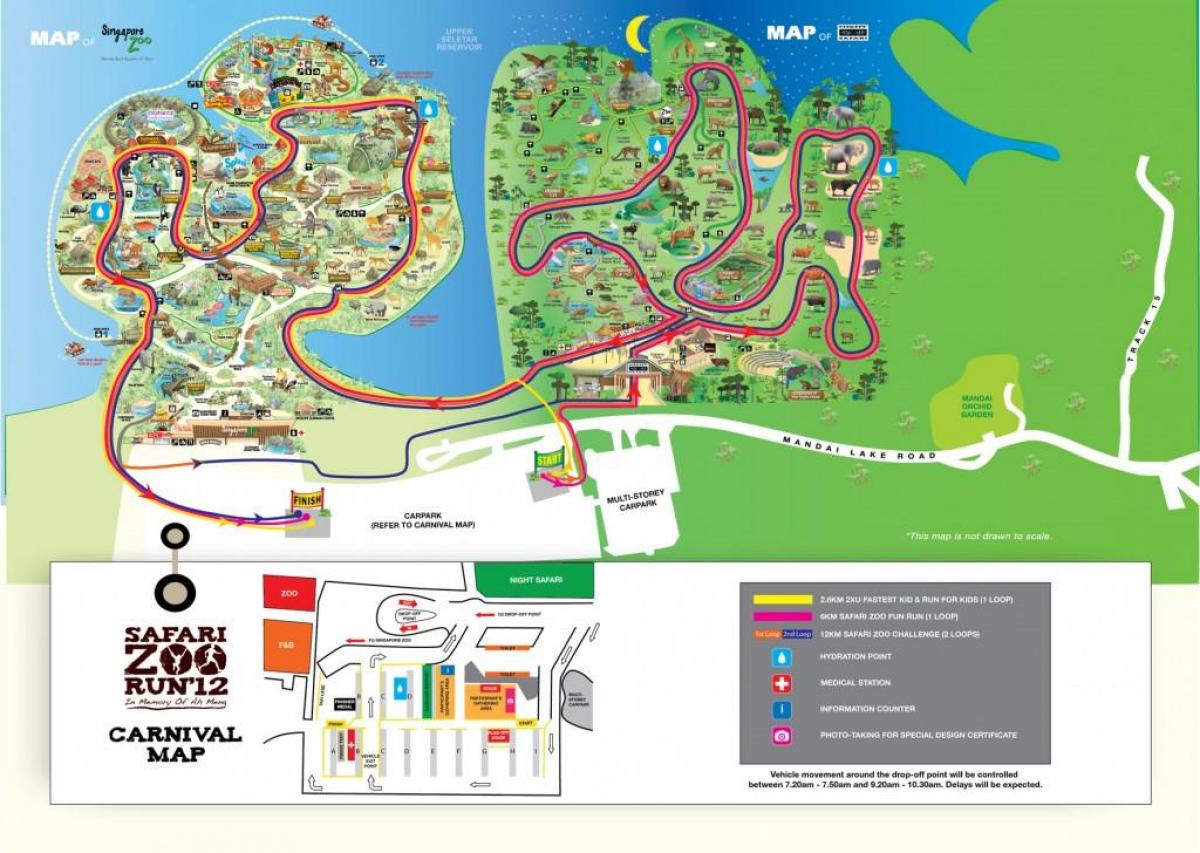 mapa ng Singapore zoo