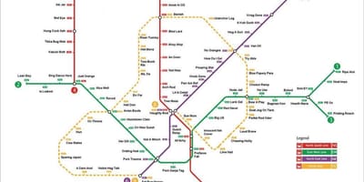 Mrt station mapa Singapore